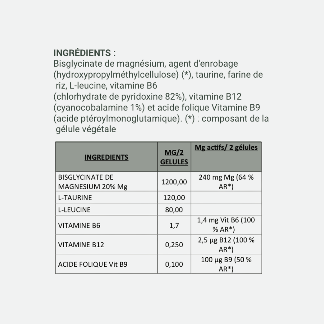 Magnésium 100% Bisglycinate
