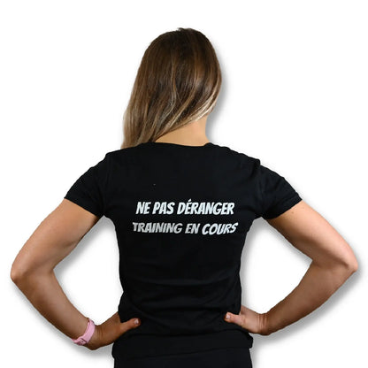T-shirt femme AW "Training en cours ne pas déranger" 